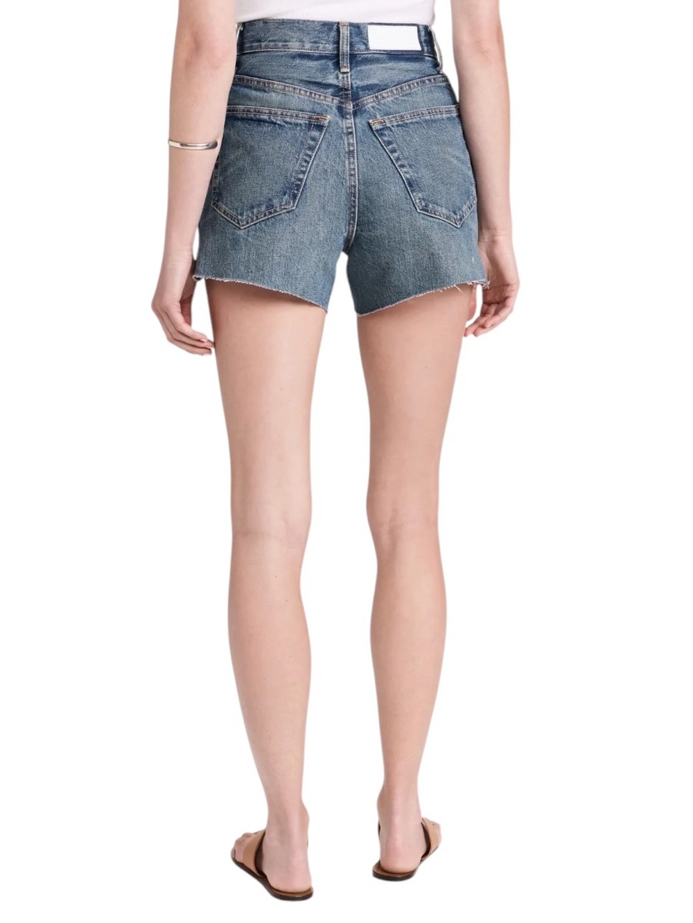 Re/Done NWT  50s Cutoff Denim Shorts In Ranchito IN Sz 26 - Picture 3 of 10